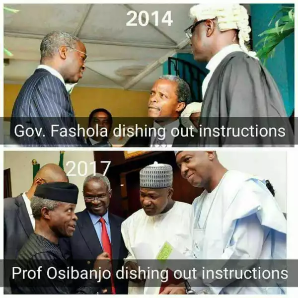 See What Has Changed Between Acting President Osinbajo And Fashola Within 3 Years....